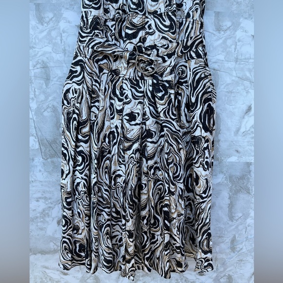 Diane Von Furstenburg Nicola Dress in Marble Black size 6 - Picture 10 of 17